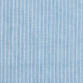 mussolina / tessuto doppio increspato Righe tinte in filo | Poppy Fabrics – blu brillante/bianco, 