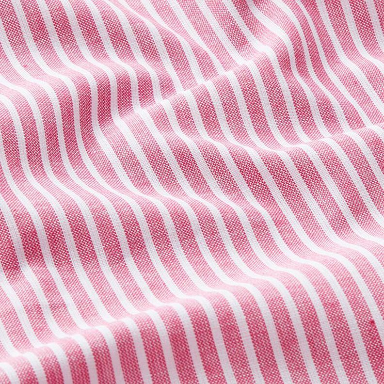 cotone misto lino, righe longitudinali – pink/bianco,  image number 2