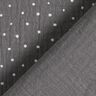 mussolina / tessuto doppio increspato piccoli pois – grigio ardesia/bianco,  thumbnail number 4