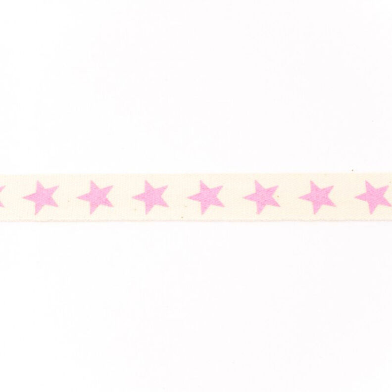 Nastro tessuto cotone stelle – rosa,  image number 1