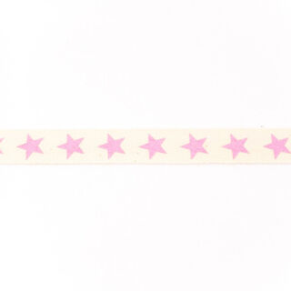 Nastro tessuto cotone stelle – rosa, 