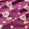 jersey di cotone Volpe con fiori | Glitzerpüppi – uva/arancio pesca,  thumbnail number 2