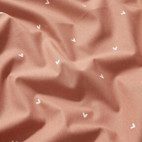 popeline di cotone Teneri cuori – rame, 
