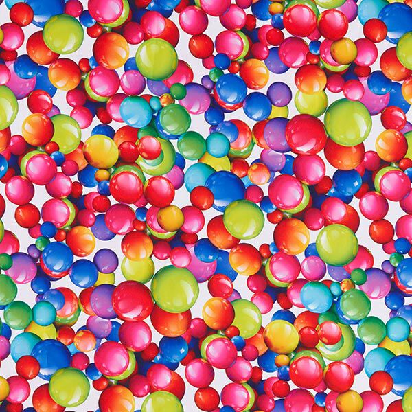 tessuto in poliestere, palloncini colorati, image number 1