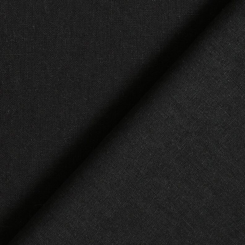 Misto lino-cotone lavato – nero,  image number 3