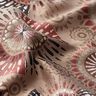 tessuto arredo Jacquard Mandala elegante – talpa scuro/rosso borgogna,  thumbnail number 2