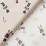tessuto in cotone popeline Piccoli schiaccianoci – tortora chiaro,  thumbnail number 4