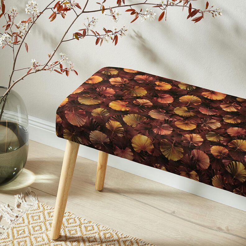 velluto arredo Ginkgo autunnale &ndash; bronzo,  image number 5