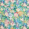 tessuto arredo tessuti canvas Quadri di fiori – verde/rosa,  thumbnail number 1
