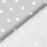 Popeline di cotone biologico con cuori sparsi – grigio chiaro,  thumbnail number 4