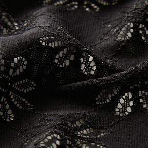 Fiori in pizzo elasticizzato – nero, 