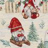 tessuto arredo gobelin Gnomo di Natale – beige chiaro/rosso,  thumbnail number 6