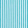 Tessuto in cotone a righe sottili – bianco/turchese,  thumbnail number 1