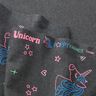 jersey di cotone Unicorni e arcobaleni al neon – antracite,  thumbnail number 3