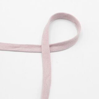 Cordoncino piatto Felpa cotone [15 mm] – rosa antico chiaro, 