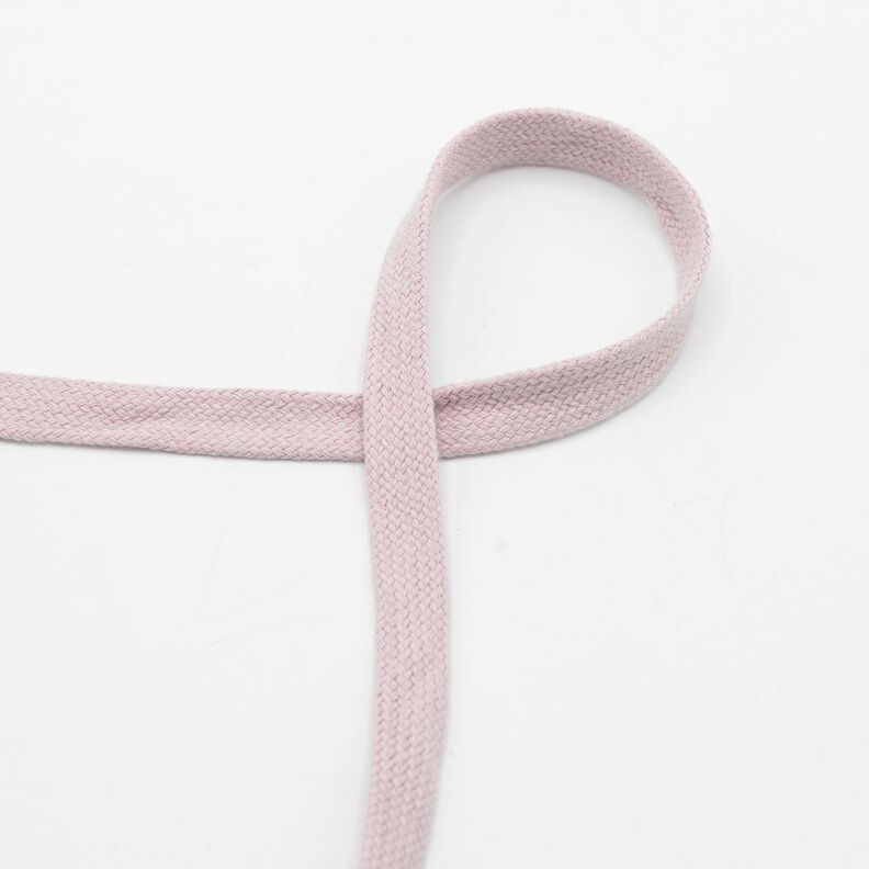 Cordoncino piatto Felpa cotone [15 mm] – rosa antico chiaro,  image number 1