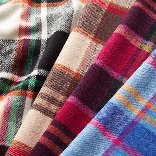 Cappotto in tessuto a quadri colorati – nero/bacca,  image number 5