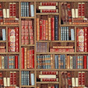 Gobelin jacquard Scaffale di libri – marrone, 