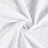 Batista di cotone ricami a giorno Ghirlande di fiori – bianco,  thumbnail number 5