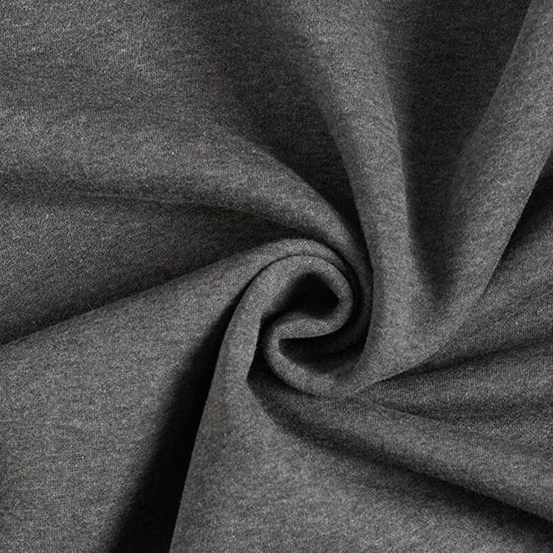 felpa mélange garzata – grigio scuro, image number 1