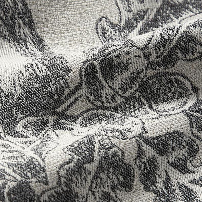 taglio di tessuto arredo gobelin Cervo con stella alpina – grigio,  image number 2