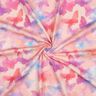 jersey di cotone farfalle colorate stampa digitale | Poppy Fabrics – rosé/blu,  thumbnail number 3