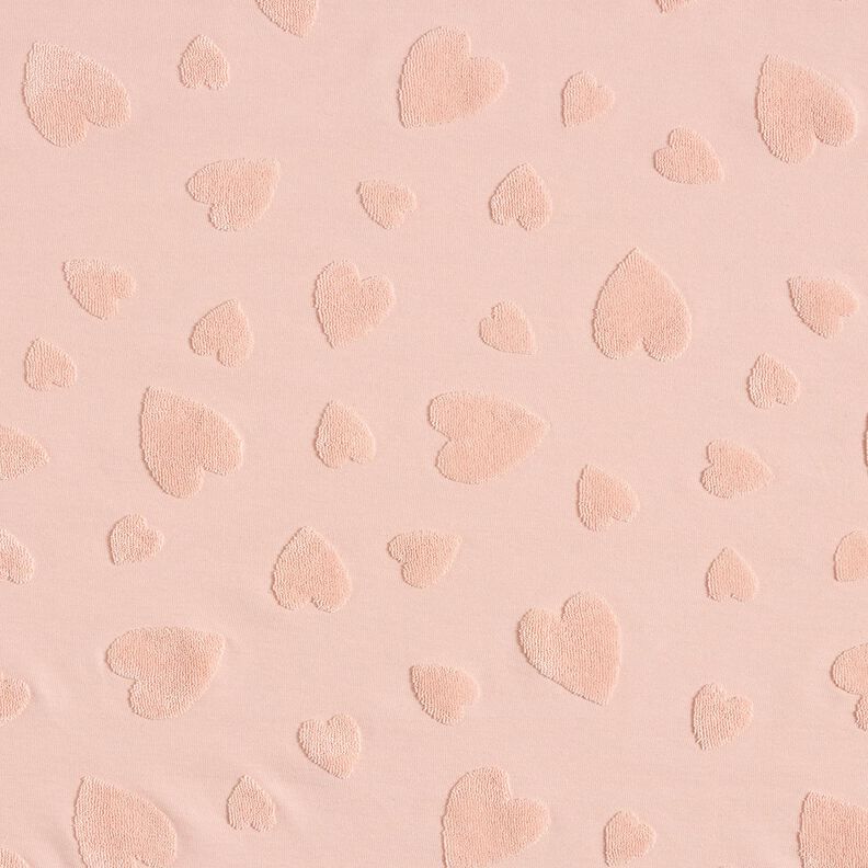 Maglia in spugna cuori – rosé, image number 1