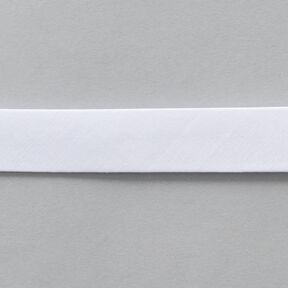Nastro in sbieco Cotone bio [20 mm] – bianco, 