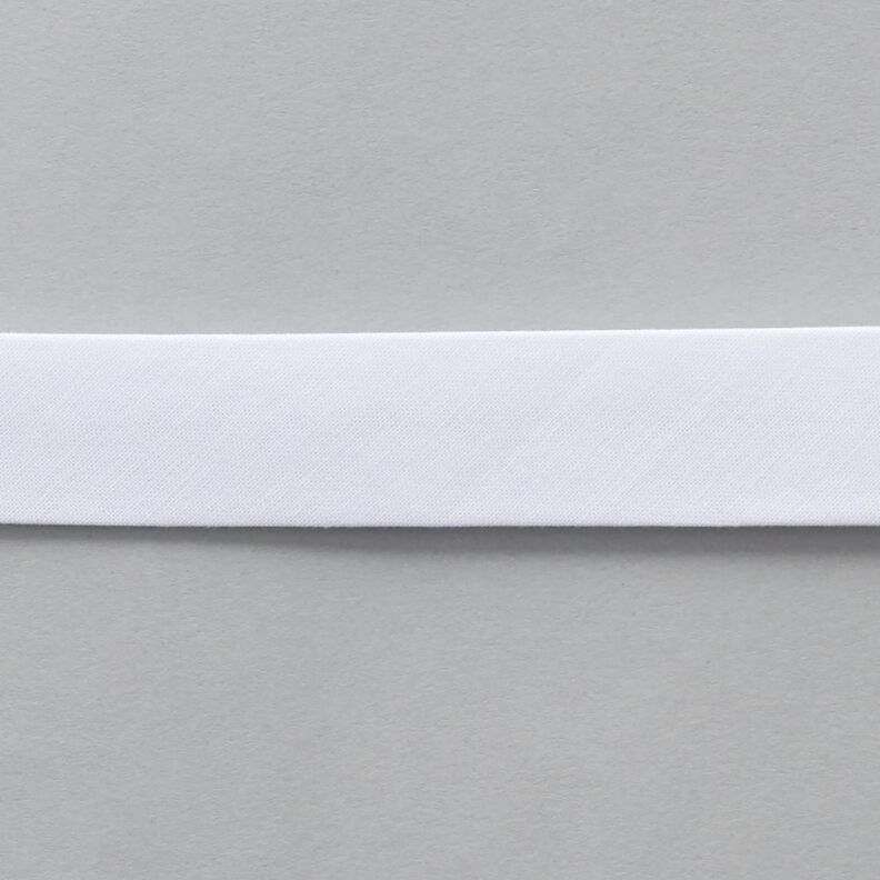 Nastro in sbieco Cotone bio [20 mm] – bianco,  image number 1