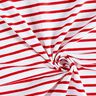 Jersey in cotone a righe strette e larghe – bianco/rosso,  thumbnail number 3