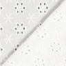 Tessuto in cotone con ricamo forato a fiori – bianco,  thumbnail number 4