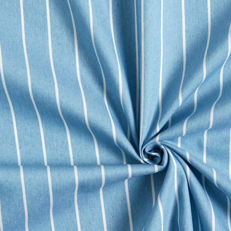 chambray righe – azzurro/bianco lana,  image number 3