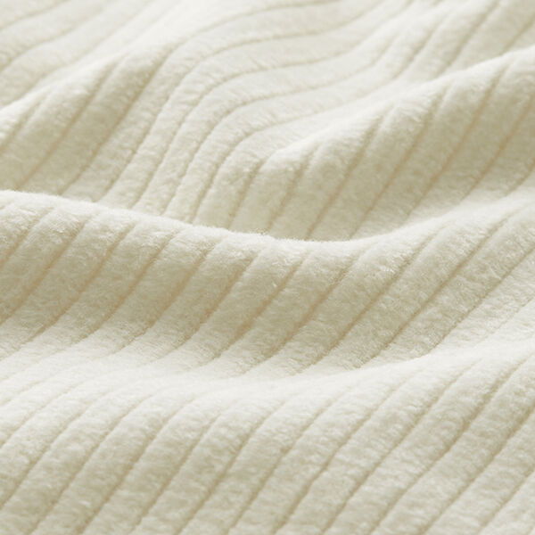 velluto a coste larghe prelavato tinta unita – bianco lana,  image number 2