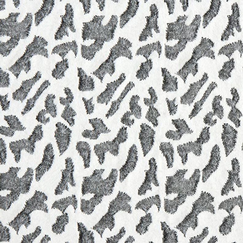 jacquard in maglia, motivo leopardato astratto – bianco,  image number 1
