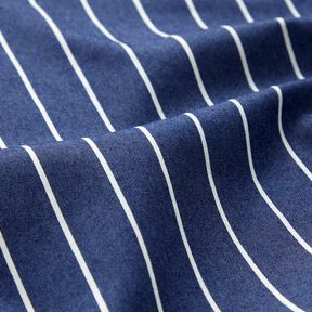 chambray righe – blu marino/bianco lana, 