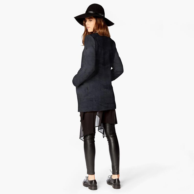 Velluto con retro in pelliccia Sherpa – nero, image number 6