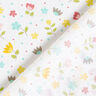 popeline di cotone Prato fiorito e pois – bianco,  thumbnail number 4