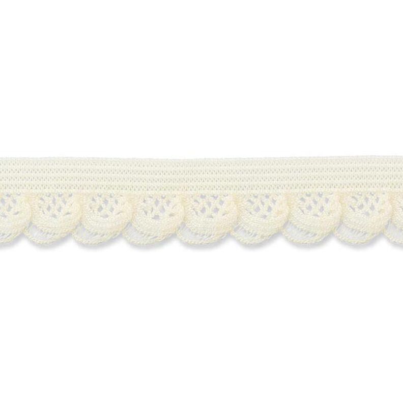 ruche elastica [15 mm] – bianco lana,  image number 1