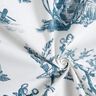 tessuto arredo mezzo panama Ballerini felici 280 cm – blu oceano/bianco,  thumbnail number 3