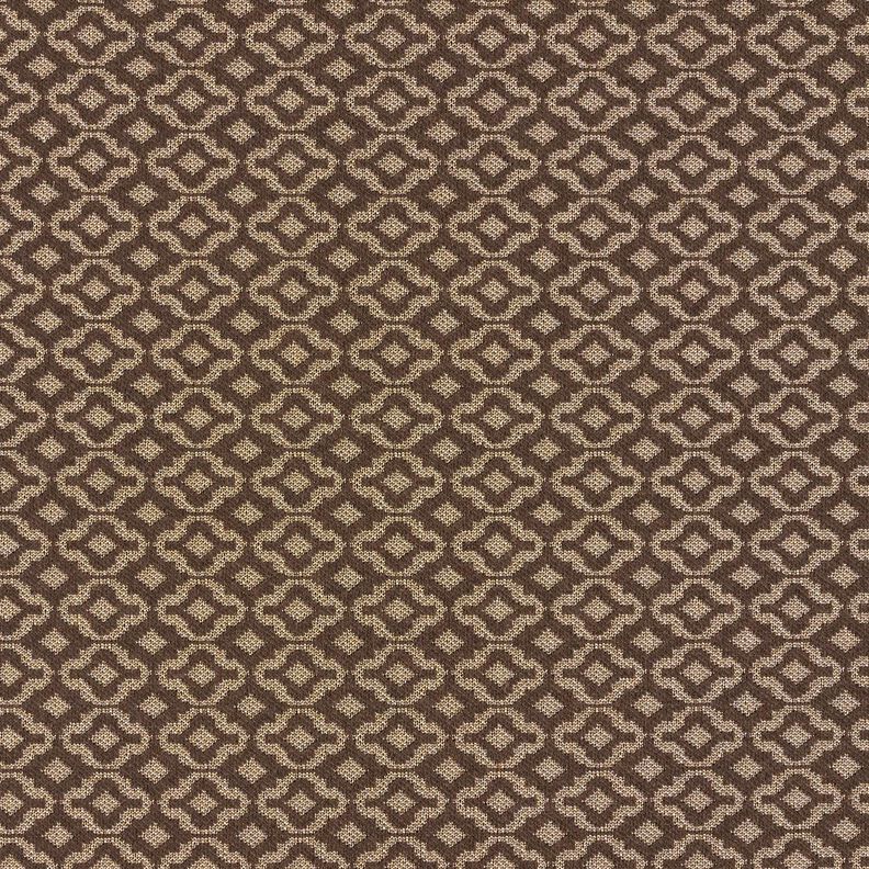 Tessuto jacquard in maglia a rombi – beige/marrone,  image number 1