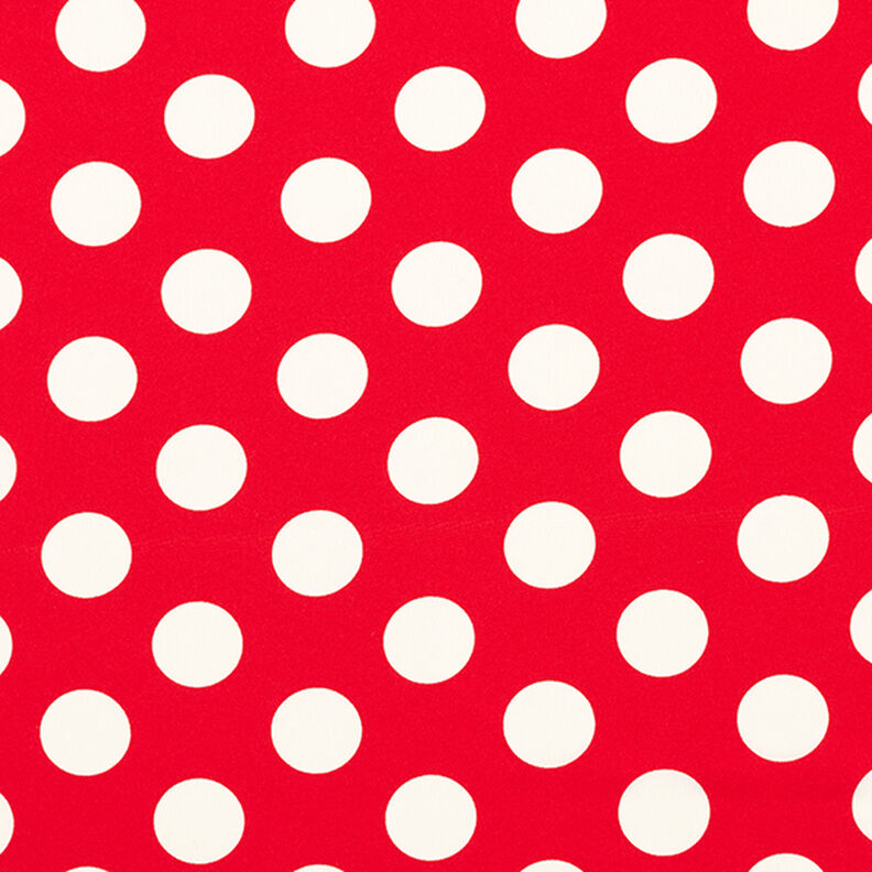 tessuto increspato pois [2,5 cm] – rosso,  image number 1