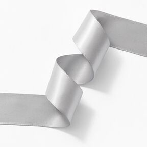 Nastro in satin [25 mm] – grigio chiaro, 