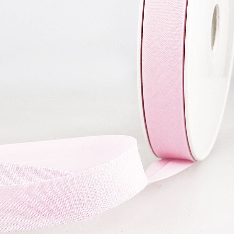 Nastro in sbieco Polycotton [20 mm] – rosa chiaro,  image number 1