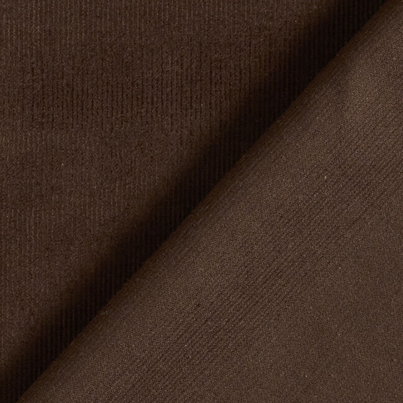 velluto a costine tinta unita – marrone scuro,  image number 4