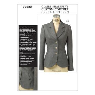 blazer, Claire Shaeffer V8333 | 32 - 48, 