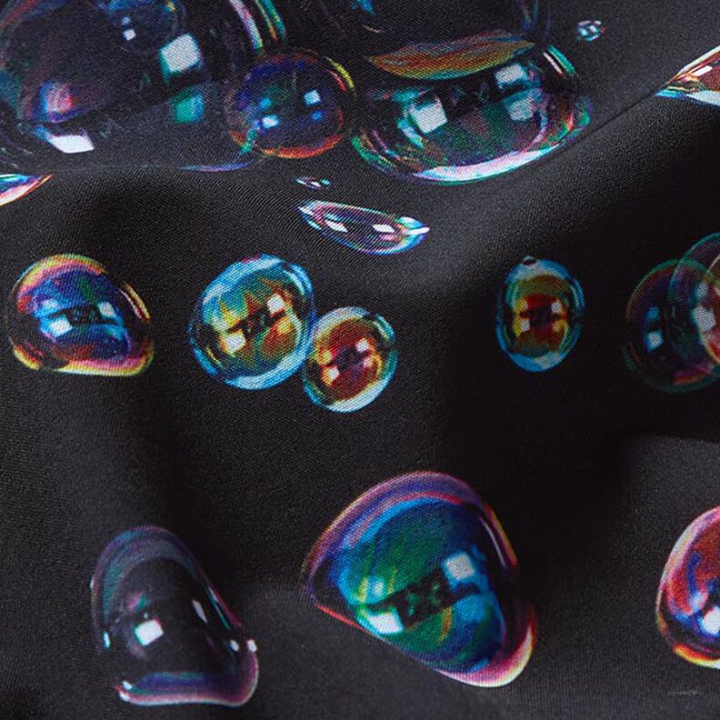 softshell Bolle di sapone stampa digitale – nero-azzurro,  image number 3