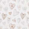 jersey di cotone Cuori ad acquerello stampa digitale – avorio/grigio blu,  thumbnail number 1
