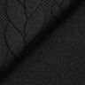 Jersey jacquard, cloqué, motivi a treccia – nero,  thumbnail number 4