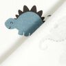flanella di cotone Dinosauri felici &ndash; bianco/verde,  thumbnail number 4