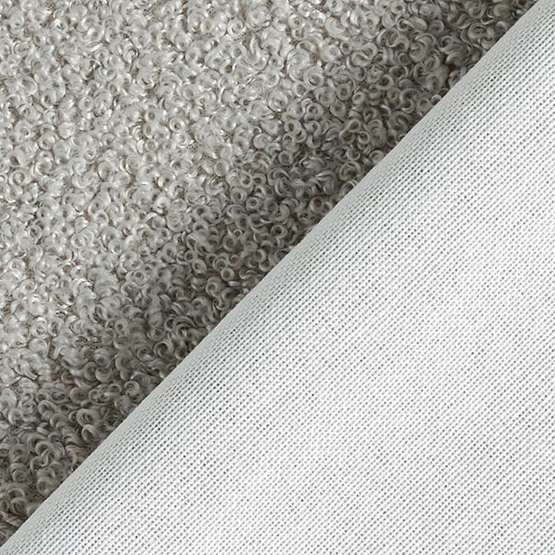 tessuto da tappezzeria bouclé – grigio chiaro,  image number 3